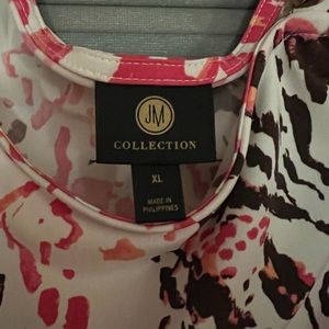 JM Collection Cold Shoulder Top